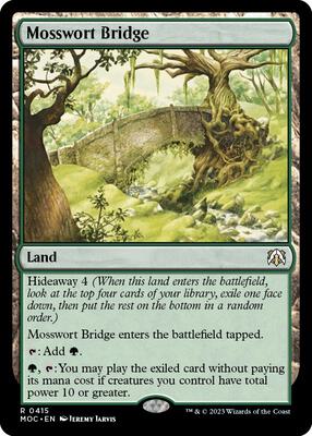 Mosswort Bridge card from Commander: March of the Machine
