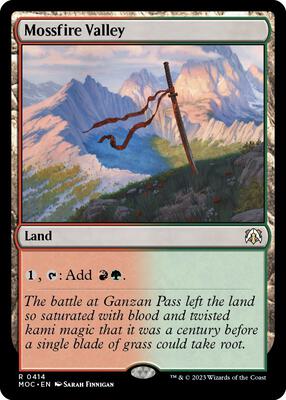 Mossfire Valley card from Commander: March of the Machine