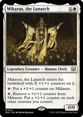 Mikaeus, the Lunarch card from Commander: March of the Machine