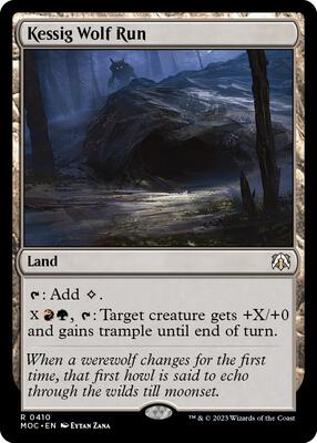 Kessig Wolf Run card from Commander: March of the Machine