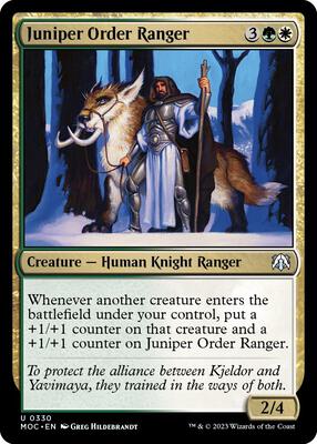 Juniper Order Ranger card from Commander: March of the Machine