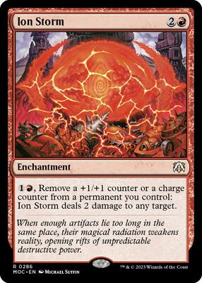 Ion Storm card from Commander: March of the Machine