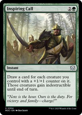 Inspiring Call card from Commander: March of the Machine