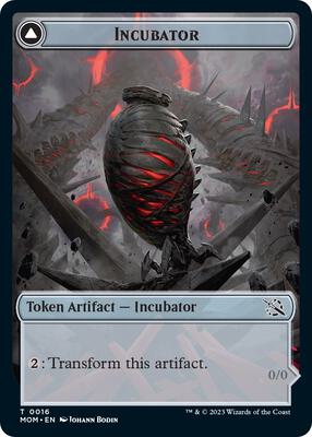 Incubator (0016) // Phyrexian (0016) Double-Sided Token card from March of the Machine