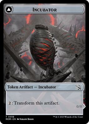 Incubator (0018) // Phyrexian (0018) Double-Sided Token card from March of the Machine