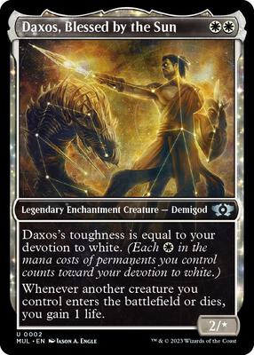 Daxos, Blessed by the Sun card from March of the Machine: Multiverse Legends