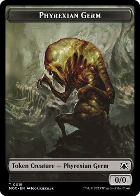 Phyrexian Germ // Myr Double-Sided Token card from Commander: March of the Machine
