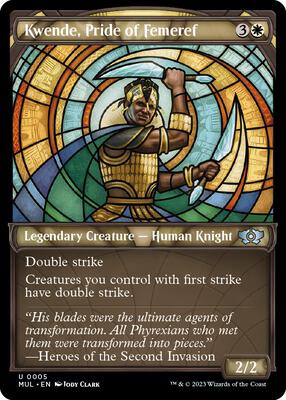 Kwende, Pride of Femeref card from March of the Machine: Multiverse Legends