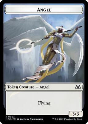 Angel // Demon Double-Sided Token card from Commander: March of the Machine