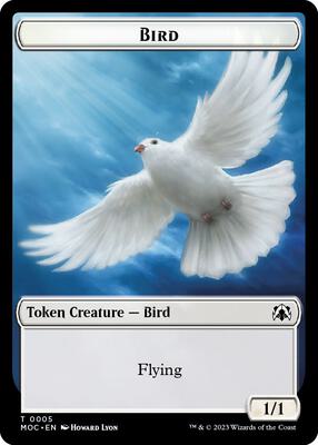 Bird // Kobolds of Kher Keep Double-sided Token card from Commander: March of the Machine