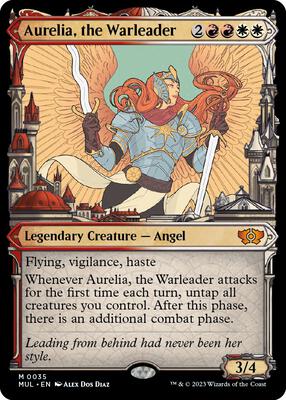 Aurelia, the Warleader card from March of the Machine: Multiverse Legends