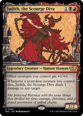 Judith, the Scourge Diva card from March of the Machine: Multiverse Legends