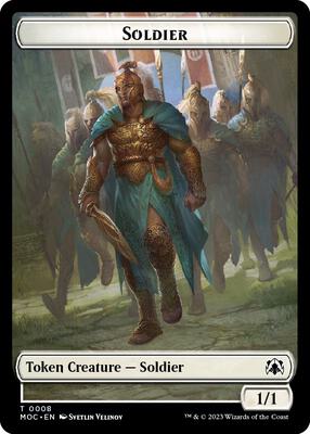 Soldier // Insect Double-sided Token card from Commander: March of the Machine