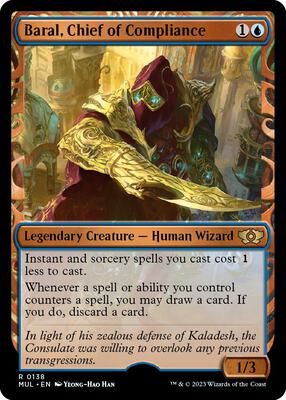 Baral, Chief of Compliance (Halo Foil) card from March of the Machine: Multiverse Legends