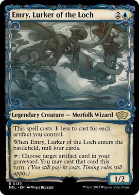 Emry, Lurker of the Loch (Halo Foil) card from March of the Machine: Multiverse Legends