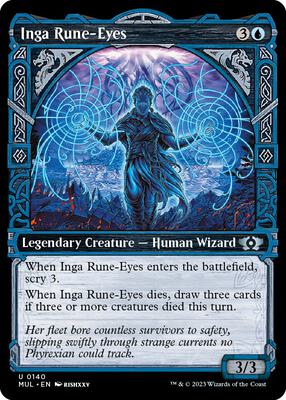 Inga Rune-Eyes (Halo Foil) card from March of the Machine: Multiverse Legends