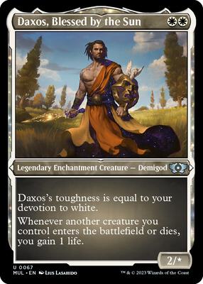 Daxos, Blessed by the Sun (Foil Etched) card from March of the Machine: Multiverse Legends