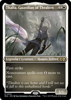 Thalia, Guardian of Thraben (Foil Etched) card from March of the Machine: Multiverse Legends