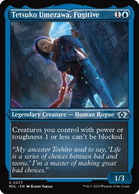 Tetsuko Umezawa, Fugitive (Foil Etched) card from March of the Machine: Multiverse Legends