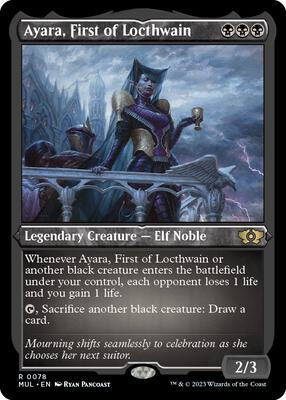 Ayara, First of Locthwain (Foil Etched) card from March of the Machine: Multiverse Legends