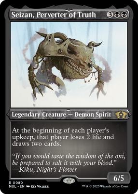 Seizan, Perverter of Truth (Foil Etched) card from March of the Machine: Multiverse Legends