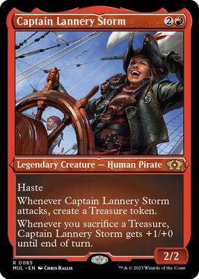 Captain Lannery Storm (Foil Etched) card from March of the Machine: Multiverse Legends