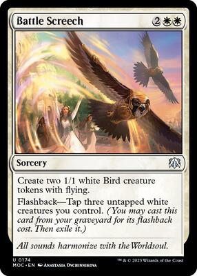 Battle Screech card from Commander: March of the Machine