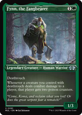 Fynn, the Fangbearer (Foil Etched) card from March of the Machine: Multiverse Legends