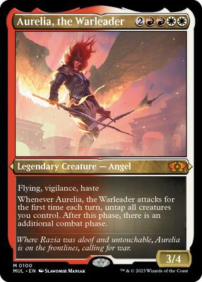 Aurelia, the Warleader (Foil Etched) card from March of the Machine: Multiverse Legends
