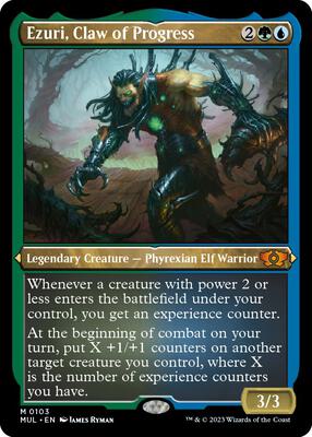 Ezuri, Claw of Progress (Foil Etched) card from March of the Machine: Multiverse Legends