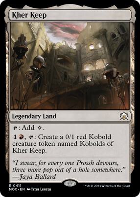 Kher Keep card from Commander: March of the Machine