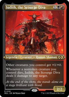 Judith, the Scourge Diva (Foil Etched) card from March of the Machine: Multiverse Legends