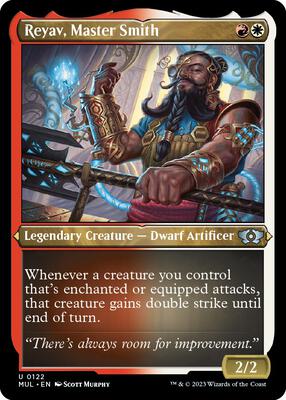 Reyav, Master Smith (Foil Etched) card from March of the Machine: Multiverse Legends
