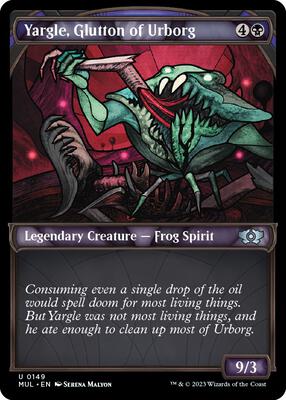 Yargle, Glutton of Urborg (Halo Foil) card from March of the Machine: Multiverse Legends