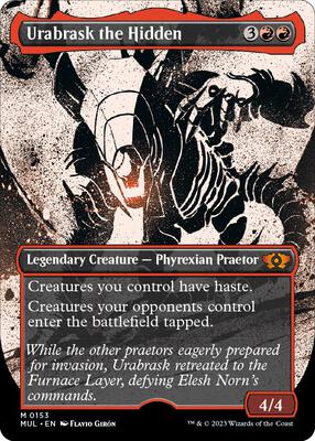 Urabrask the Hidden (Halo Foil) card from March of the Machine: Multiverse Legends