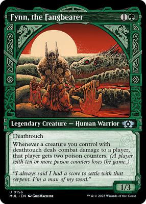 Fynn, the Fangbearer (Halo Foil) card from March of the Machine: Multiverse Legends