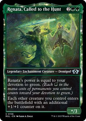 Renata, Called to the Hunt (Halo Foil) card from March of the Machine: Multiverse Legends