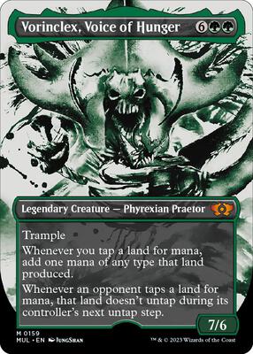 Vorinclex, Voice of Hunger (Halo Foil) card from March of the Machine: Multiverse Legends