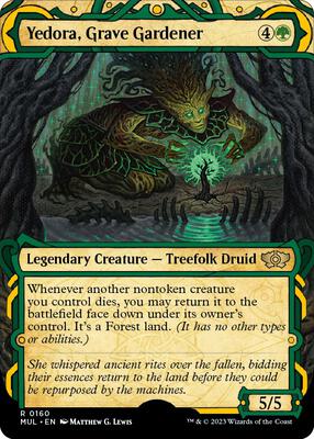 Yedora, Grave Gardener (Halo Foil) card from March of the Machine: Multiverse Legends