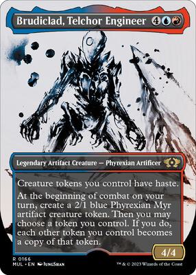Brudiclad, Telchor Engineer (Halo Foil) card from March of the Machine: Multiverse Legends