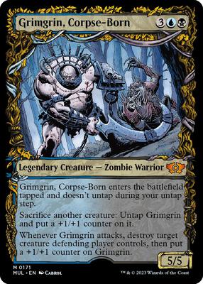 Grimgrin, Corpse-Born (Halo Foil) card from March of the Machine: Multiverse Legends