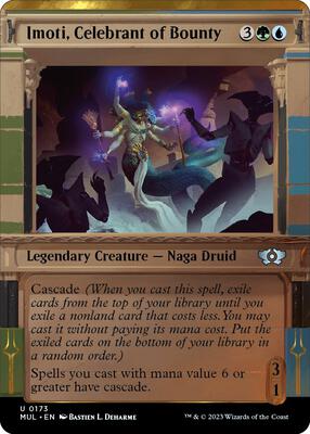 Imoti, Celebrant of Bounty (Halo Foil) card from March of the Machine: Multiverse Legends