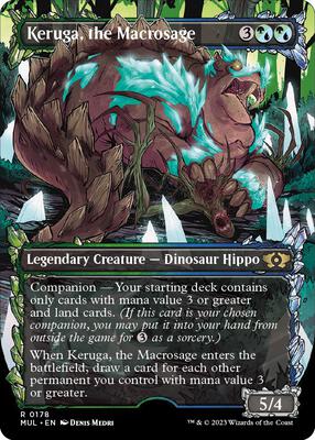 Keruga, the Macrosage (Halo Foil) card from March of the Machine: Multiverse Legends