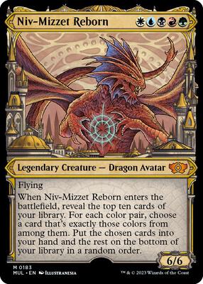 Niv-Mizzet Reborn (Halo Foil) card from March of the Machine: Multiverse Legends