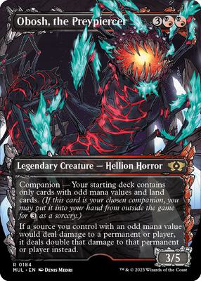Obosh, the Preypiercer (Halo Foil) card from March of the Machine: Multiverse Legends