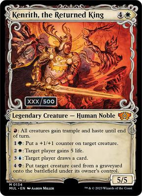 Kenrith, the Returned King (Serial Numbered) card from March of the Machine: Multiverse Legends