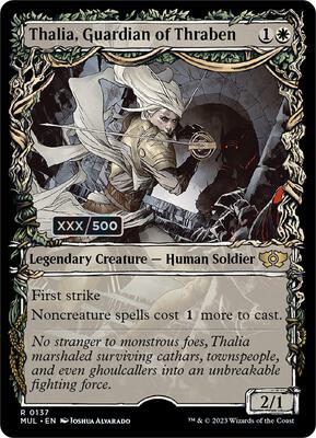 Thalia, Guardian of Thraben (Serial Numbered) card from March of the Machine: Multiverse Legends