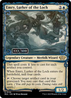 Emry, Lurker of the Loch (Serial Numbered) card from March of the Machine: Multiverse Legends