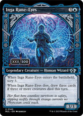 Inga Rune-Eyes (Serial Numbered) card from March of the Machine: Multiverse Legends