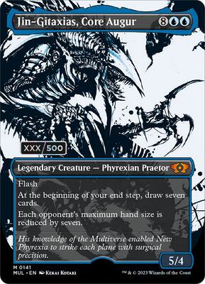 Jin-Gitaxias, Core Augur (Serial Numbered) card from March of the Machine: Multiverse Legends